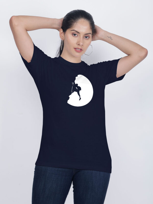 Nblue Cotton Trekking Women T-shirt