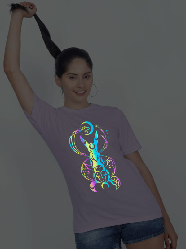 Lavender Cotton Eevee and Umbreaon Rainbow Women T-shirt