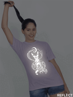 Lavender Cotton Eevee and Umbreaon Reflective Women T-shirt