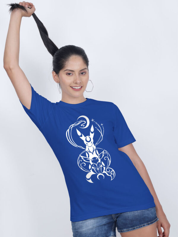 Rblue Cotton Eevee and Umbreaon Women T-shirt