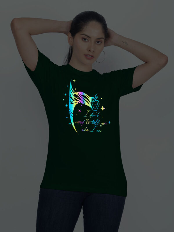 Bgreen Cotton Wanda No Need to Tell Rainbow Women T-shirt