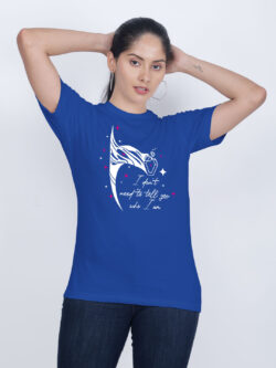 Rblue Cotton Wanda No Need to Tell Women T-shirt