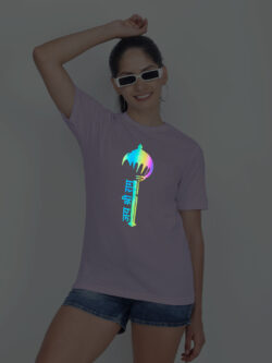 Lavender Cotton Shree Ram Gada Rainbow Women T-shirt