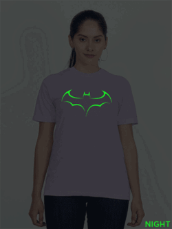 Lavender Cotton Batman Glow in Dark Women T-shirt