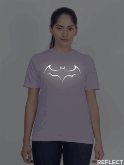 Lavender Cotton Batman Reflective Women T-shirt