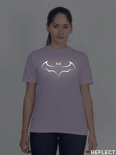 Lavender Cotton Batman Reflective Women T-shirt