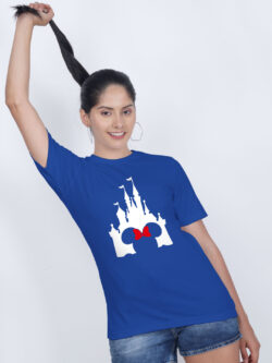 Rblue Cotton Disney Minni Castle Women T-shirt