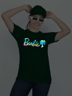 Bgreen Cotton Barbie Rainbow Women T-shirt