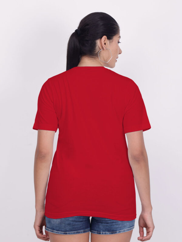 Customize Reflective Women Red Tshirt - Image 7