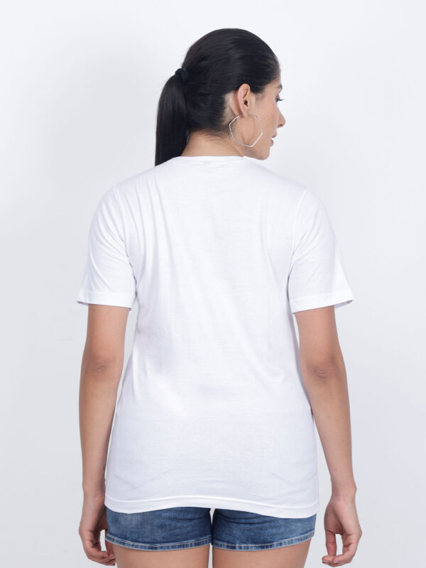 White Rainbow Reflective Women Customize Tshirt - Image 6