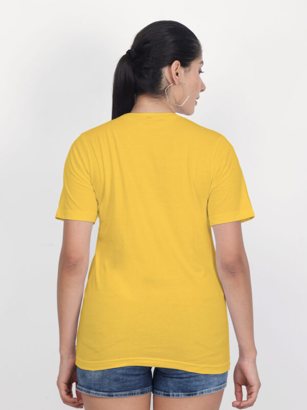 Women Yellow Customize Printed T-shirt - Image 4