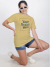 Beige Rainbow Reflective Women Customize Tshirt - Image 2