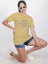 Customize Reflective Women Beige Tshirt - Image 2