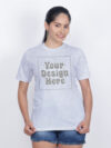 Customize Reflective Women Grey Tshirt - Image 4