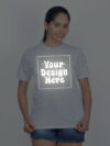 Customize Reflective Women Grey Tshirt