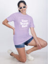 Customize Night Glow Women Lavender Tshirt - Image 2