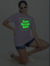 Customize Night Glow Women Lavender Tshirt - Image 7