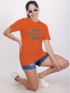 Orange Rainbow Reflective Women Customize Tshirt - Image 2