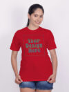 Red Rainbow Reflective Women Customize Tshirt - Image 4