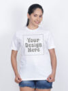 Customize Reflective Women White Tshirt - Image 4