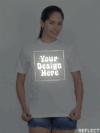 Customize Reflective Women White Tshirt - Image 5