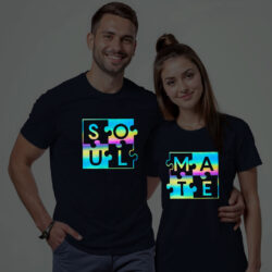 Soul Mate Couple Rainbow Reflective T-shirt