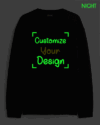 Customize Sweatshirt Night Glow | Indrajeet Print