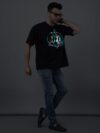 Rainbow Reflective Oversize Customize T-shirt - Image 3