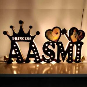 Photo Name Wooden Cutout