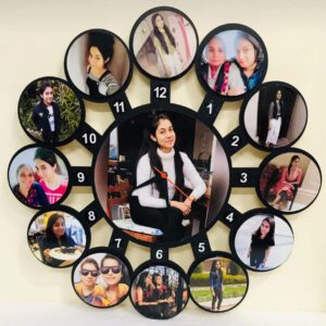 Wooden Clock with Photo