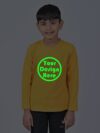 Yellow Customize Night Glow Kids Full Sleeve T-shirt | Indrajeet Print