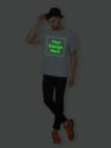 Customize Night Glow Man T-shirt Grey - Image 3