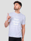 Customize Night Glow Man T-shirt Grey - Image 2