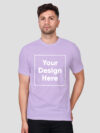 Customize Night Glow Man Lavender Color T-shirt - Image 2