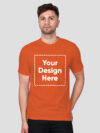 Customize Night Glow Man T-shirt Orange - Image 4