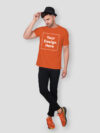 Customize Night Glow Man T-shirt Orange - Image 2