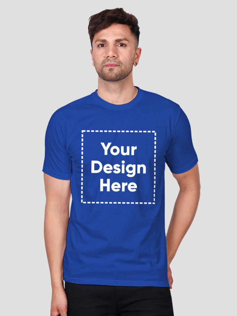 Customize Night Glow Man T-shirt Royal Blue image 2