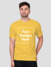 Customize Night Glow Man T-shirt Yellow - Image 2