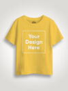 Customize Yellow Glowing Kids T-shirt - Image 2