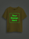 Customize Yellow Glowing Kids T-shirt | Indrajeet Print