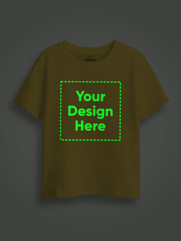 Customize Yellow Glowing Kids T-shirt