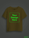 Customize Yellow Glowing Kids T-shirt - Image 3