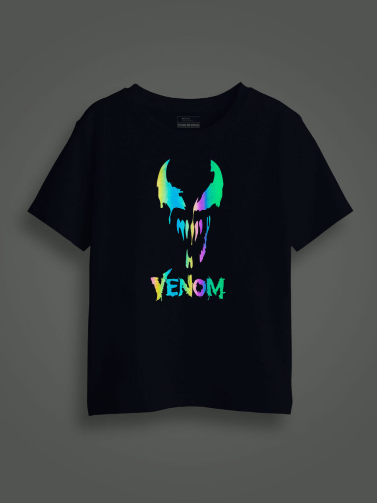 Venom Stylish Rainbow Reflective Kids T-shirt
