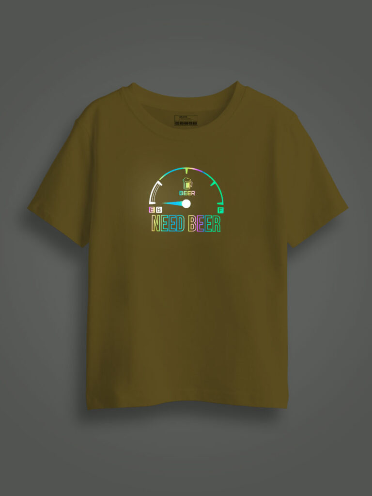 Need Beer Rainbow Reflective Kids T-shirt