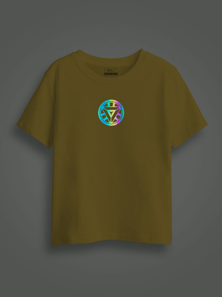 Arc Reactor Rainbow Reflective Kids T-shirt