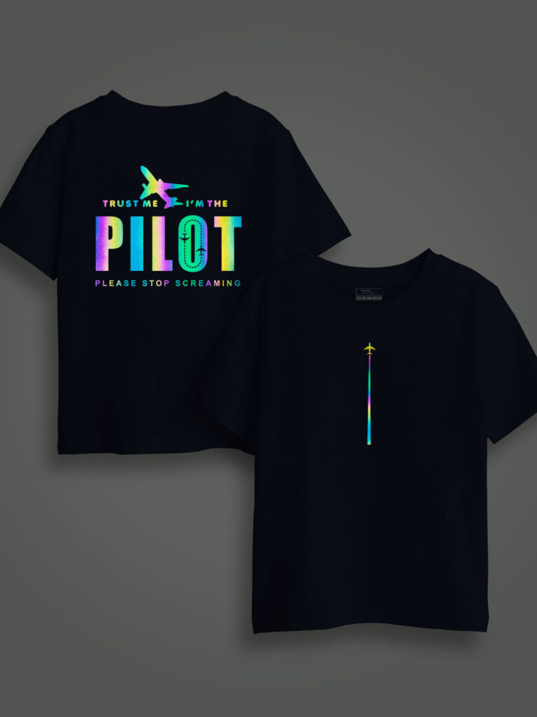 Pilot Rainbow Reflective Kids T-shirt