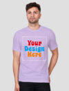 Customize Lavender Premium Cotton T-shirt - Image 3