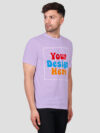 Customize Lavender Premium Cotton T-shirt - Image 4