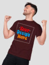 Customize Maroon Premium Cotton T-shirt - Image 4