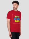 Customize Red Premium Cotton T-shirt - Image 2